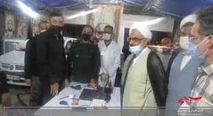 بازدید نماینده ولی فقیه در سپاه از مرکز واکسیناسیون خودروئی تیپ ۸۳ امام جعفر صادق (ع)+تصاویر