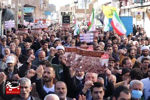 راهپیمایی مردم شهیدپرور و انقلابی ملایر در محکومیت حادثه تروریستی کرمان
