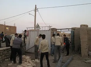 امدادرسانی اردوهای جهادی حوزه شهید قهاری همدان در روستای مهبار