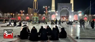 اجرای برنامه های فرهنگی و جهادی توسط نوجوانان حلقات صالحین در اردوی تربیتی مشهد مقدس