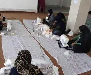 توزیع 6000ماسک در بخش فلارد لردگان