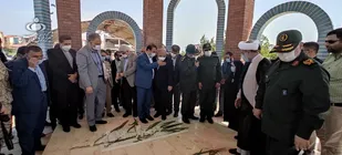 یادمان شهدای گمنام مسکن مهر رشت افتتاح شد