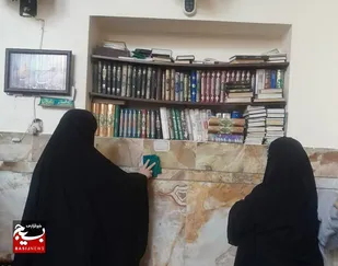 عطرافشانی مساجد قم برای ورود به ماه مبارک رمضان