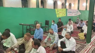 مراسم سالگرد تنها شهید روستای درین میبد برگزار شد
