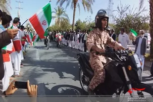 برگزاری مراسم جشن سالگرد پیروزی انقلاب اسلامی در ایرانشهر