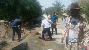 جهادگران بسیجی در مهریز در راستای خدمت رسانی فعالیت نمودند