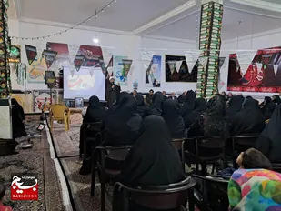 گردهمایی بسیجیان فاطمی در شهر رویان+ تصاویر