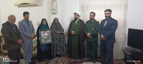 دیدار با خانواده های معظم شهدای شهرستان گلوگاه رزمایش دیدار شهدای رمضان