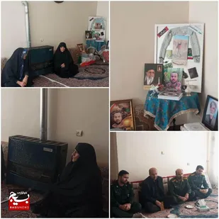 دیدار با خانواده شهید مدافع حریم امنیت