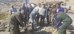 روستای طزره دامغان مقصد دومین اردوی جهادی اداره کل منابع طبیعی و آبخیزداری استان سمنان 