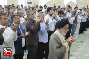 اقامه باشکوه نماز عید فطر در دیّر