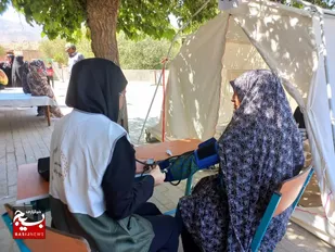 مشق دانشجویی ۵۰ جهادگر بسیجی در مناطق محروم تربت جام + عکس