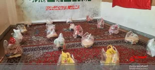 توزیع گوشت و بسته های معیشتی ۵ میلیون ریالی بین خانواده های نیازمند