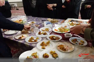 جشنواره غذاهای سالم در پایگاه محدثه بهار