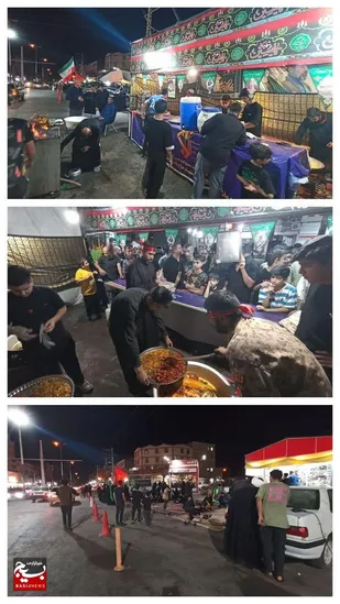 برپایی موکب خدمت&zwnj;رسانی و پذیرایی از عزاداران حسینی در ماه محرم در منطقه پردیس اهواز
