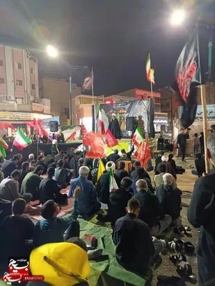 حضور پرشور مردم در اجتماع بزرگ کوی انقلاب اهواز
