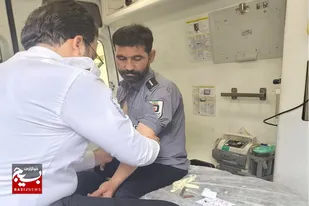 عملیات نجات جان یک شهروند و مجروحیت آتش&zwnj;نشان ملایری