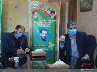 دیدار مسئول بسیج فرهنگیان سپاه صاحب الزمان(عج) با مدیر آموزش و پرورش خمینی شهر
