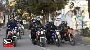 نمایش اقتدار مدافعان امنیت استان قزوین در آستانه ۴۷ سالگی انقلاب اسلامی