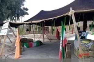 خیمه مقاومت با همت حوزه مقاومت بسیج زکیه در زاهدان برگزار شد