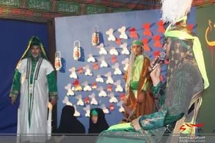 مراسم عزاداری هیئت امیدان ثارالله در ناحیه امام صادق (ع) اصفهان
