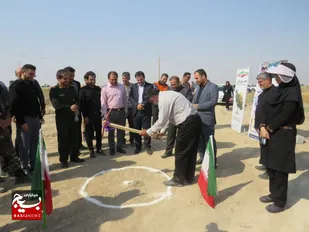 برگزاری آئین کلنگ زنی پروژه احداث نهالستان در شهرستان هندیجان
