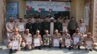 مراسم همایش روز سرباز در سپاه ناحیه عسلویه برگزارشد