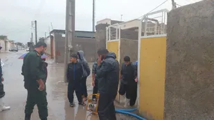 کمک رسانی جهادگران دیّری در بارندگی