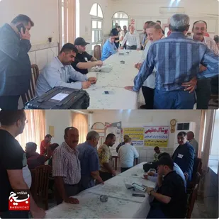حماسه حضور کارگران دیار علویان در انتخابات چهاردهمین دوره ریاست جمهوری