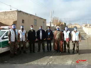 غربال گری چهره به چهره بسیجیان در روستای لایبید