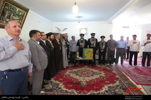 خادمین حرم رضوی با خانواه شهید &laquo;بهمنی&raquo; در همدان دیدار کردند