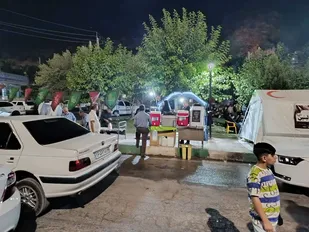 برپایی موکب حضرت ام&zwnj;البنین (س) در شهرستان دزپارت؛ میزبانی از زائران و عزاداران حسینی