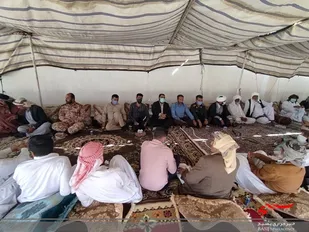 همایش  بصیرتی بسیج عشایری گابریک درشهرستان جاسک به مناسبت دهه مبارک فجر