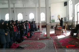 برگزاری مراسم ایام فاطمیه هیات دانش&zwnj;آموزی اسدآباد