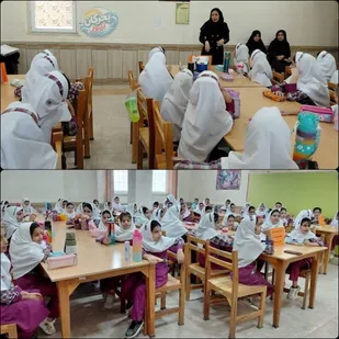 برگزاری مراسم رنگ و قصه در کتابخانه عمومی شهید مدرس هندیجان