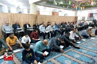 ویژه برنامه دعای ندبه در مسجد جمعه سرخه برگزار شد