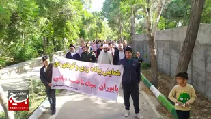 برگزاری همایش پیاده&zwnj;روی خانوادگی کارکنان سپاه میامی