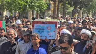 برگزاری مراسم تشییع ۳ شهید جنایت رژیم صهیونیستی در درگز