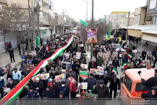 حضور باشکوه مردم ولایی کبودراهنگ در راهپیمایی ۲۲ بهمن