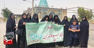 حضور جهادی کارگروه انتخاباتی، در روستای مومن آباد قنوات