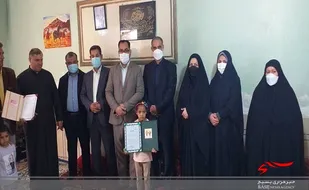 تقدیر از امیره بروایه دانش آموز شجاع اهوازی