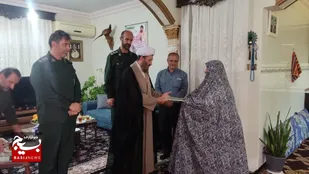 دیدار و تکریم از خانواده شهید الله قلی پیروز در بابلکنار