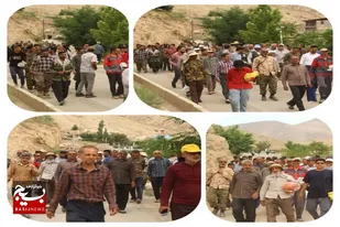 پیاده روی خانوادگی در روستا عبدالله آباد در سرخه برگزار شد