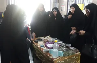 افتتاح بازارچه اقتصاد مقاومتی خواهران بسیجی ناحیه مقداد