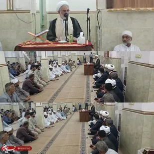 جشن باشکوه هفته وحدت و میلاد پیامبر اعظم (ص) در مسجد جامع اهل سنت شهرستان میناب