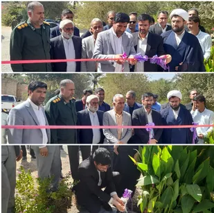 افتتاح طرح آبرسانی به روستای حسین آباد تلشیراز عنبرآباد