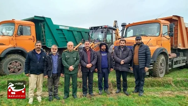 خدمت جهادی بسیج سازندگی سپاه قدس گیلان در پیربازار