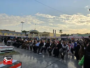 افتتاحیه جشنواره و نمایشگاه پایگاه های اسوه بسیج  استانی در حرم علی ابن مهزیار اهوازی