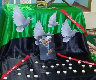 مراسم سالروز شهادت شهید سلیمانی در مسجد جامع خوانسار برگزار شد