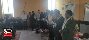 نواختن زنگ بسیج، مدرسه عشق در کهنوج